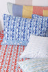 20s Cotton Cushion Cover in Block Print with Piping